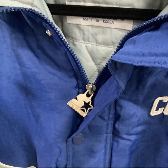 Vintage 90s Starter Pro Line Dallas Cowboys Jacket Pullover NFL Full Zip Size L - Picture 5 of 16